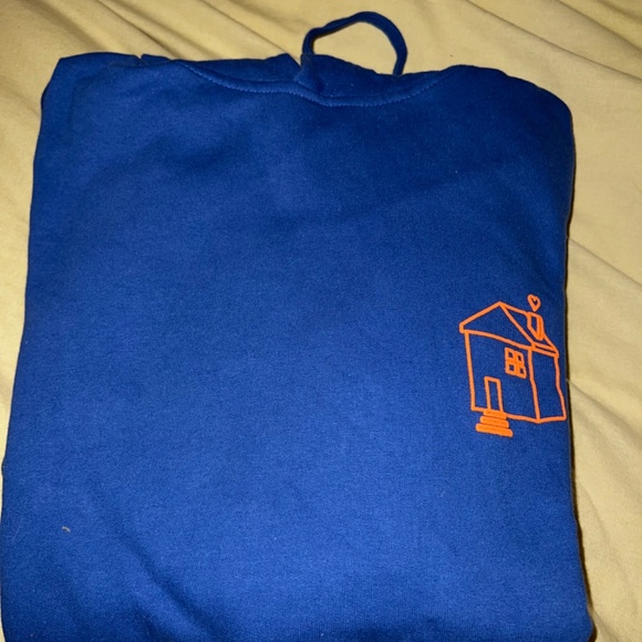 Blue Harry’s House Tracklist Hoodie size L - Picture 2 of 2